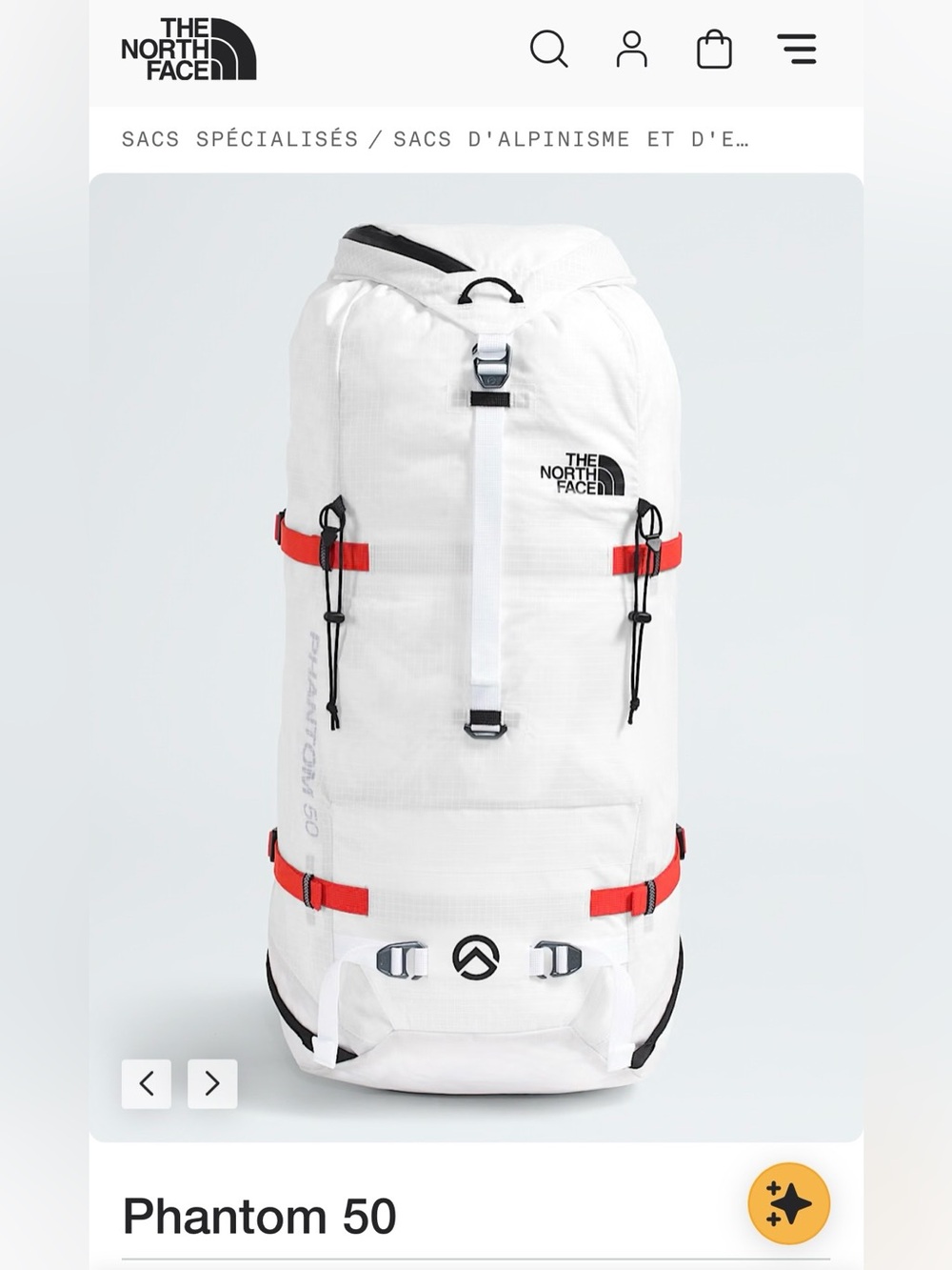Brand New The North Face Phantom 50 Hiking Backpack